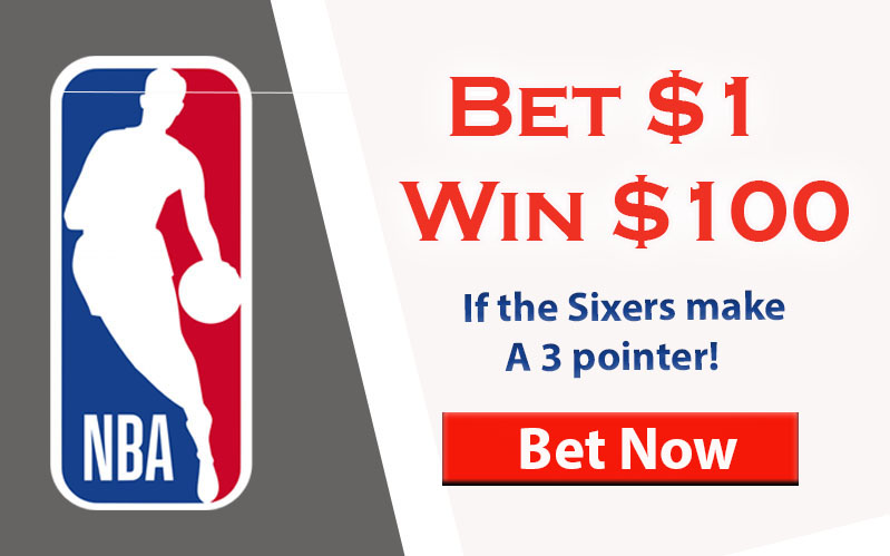 76ers bertaruh $1 memenangkan promosi $100